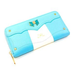 Women's Wallet Clutch Sailor Moon Blue with Bow